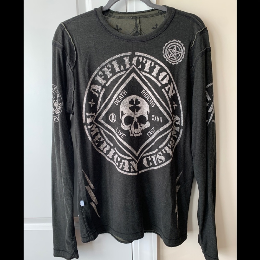 Men’s REVERSIBLE AFFLICTION brand thermal.